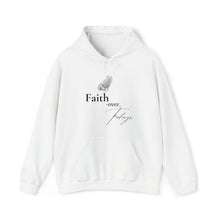 Load image into Gallery viewer, Faith Over Feelings Unisex Hooded Sweatshirt