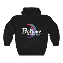 Load image into Gallery viewer, Believe Unisex Hooded Sweatshirt
